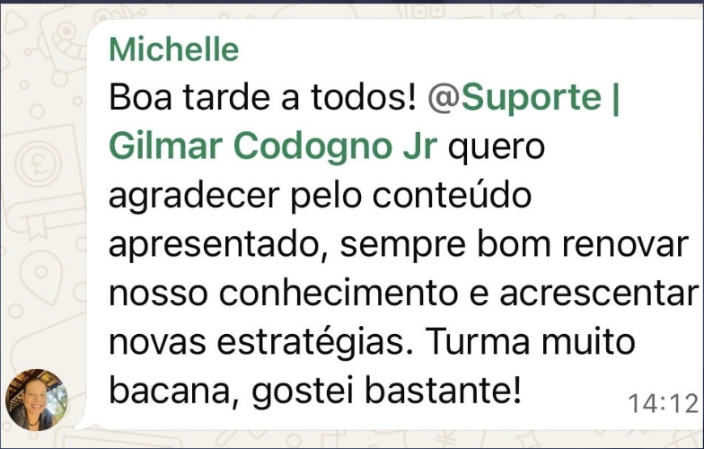 Depoimento de Michelle sobre o método Scripts de Luxo